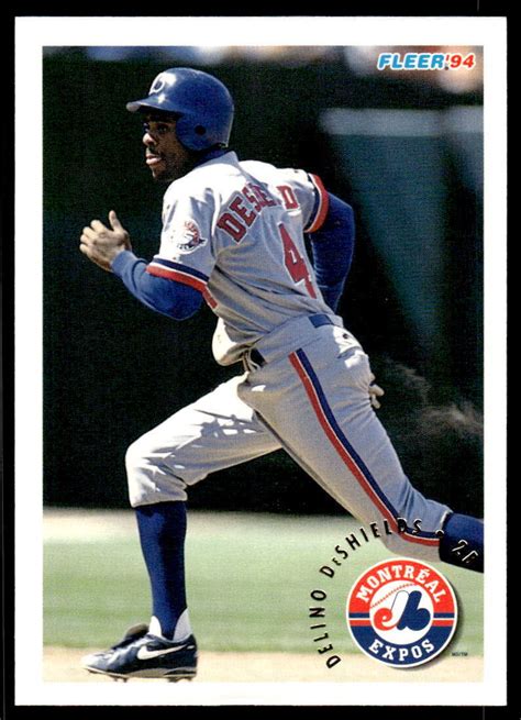 Fleer Delino Deshields Montreal Expos Baseball Card Ebay