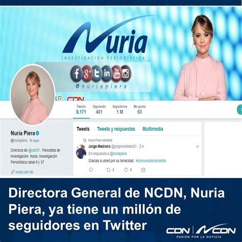 Directora general de NCDN Nuria Piera ya tiene un millón de