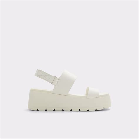 Thila White Womens Platform Sandals Aldo Canada