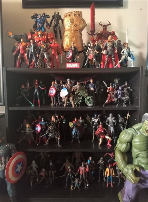 Action Figure Display Avengers Wallpaper Action Figures Collection