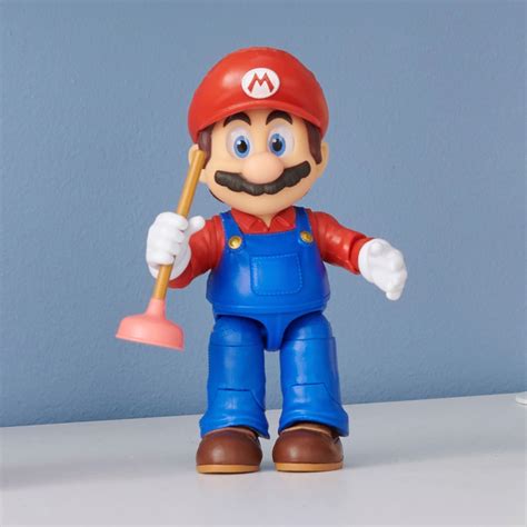 Nintendo Super Mario Movie Cm Figure Mario With Plunger Smyths