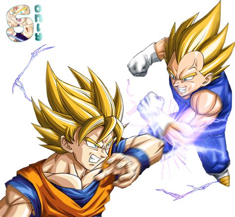 Goku Vs Vegeta Ssj Dragon Ball Z Vegeta Vs Sangoku Clipart Large