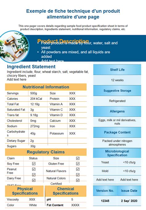Top 50 des modèles de fiches techniques d une page pour résumer les