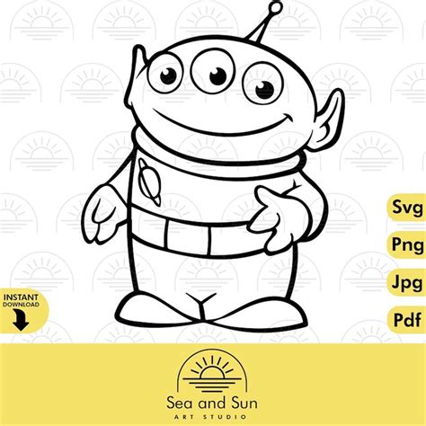 Vector Alien Toy Story Svg Alien Disneyland Ears Svg Png T Inspire