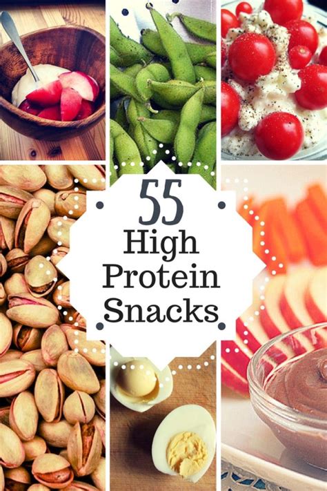 55 High Protein Snacks • Pdf Infographic • Healthyhappysmart