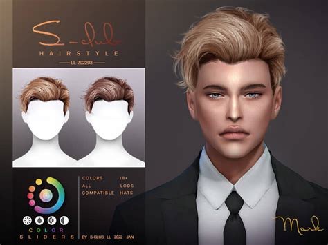 The Sims Short Wavy Hair Mark By S Club The Sims Book