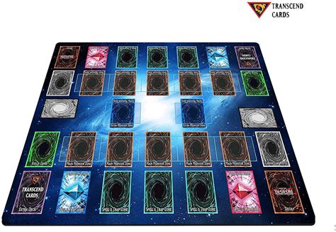 YuGiOh 2 Player Duel Link Zones Custom Playmat Rubber Game Etsy