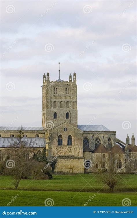 Tewkesbury Abbey stock photo. Image of rural, gloucestershire - 1732720