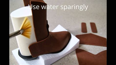 Fondant Cowboy Boot Template