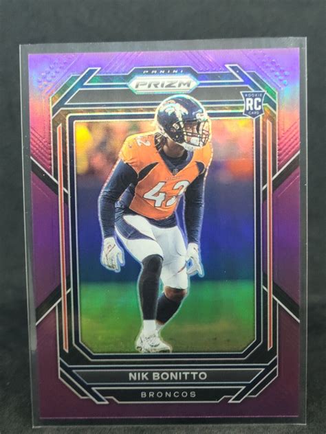 Panini Prizm Nik Bonitto Purple Prizm Rc Broncos Sp Ebay