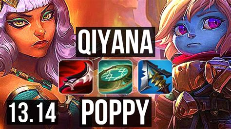 Qiyana Vs Poppy Jng Games M Mastery Legendary Kr