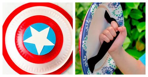 Make A Captain America Shield From A Paper Plate Kids Activities Blog