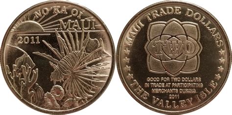 2 Maui Trade Dollars Hawái Numista