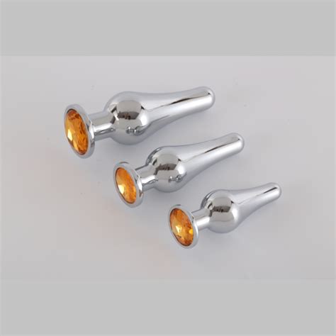 Plugs Anal Alargado Plateado Juguetes Sexuales