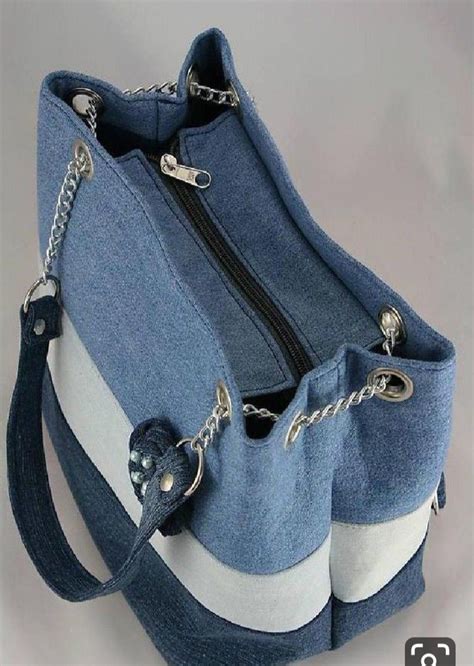 Denim Purse Denim Tote Bags Upcycle Jeans Jeans Diy Sewing Purses