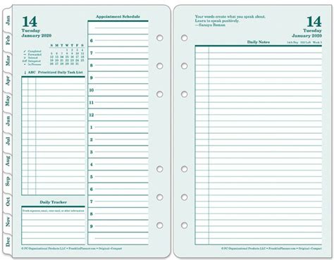 Franklin Planner Printables Printable Templates