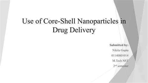 Use Of Nanoparticles In Drug Delivery Ppt