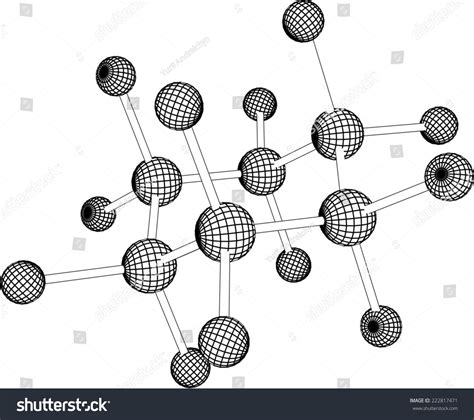 molecule structure stock vector royalty   shutterstock