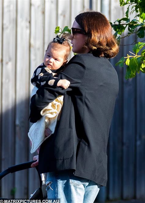 Jesinta Franklin And Baby Daughter Tullulah Enjoy A Stroll Around