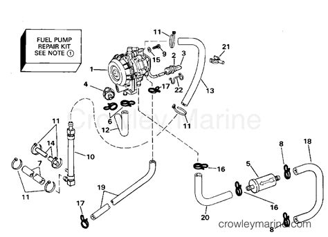 FUEL PUMP 90 115 MODELS 1995 Evinrude Outboards 115 E115TLEOR