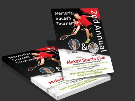 Entry #43 by sanamehboob883 for Squash Tournament Flyer | Freelancer