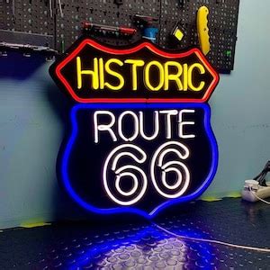 ROUTE 66 BAR Neon Sign. Custom Sign. Neon - Etsy