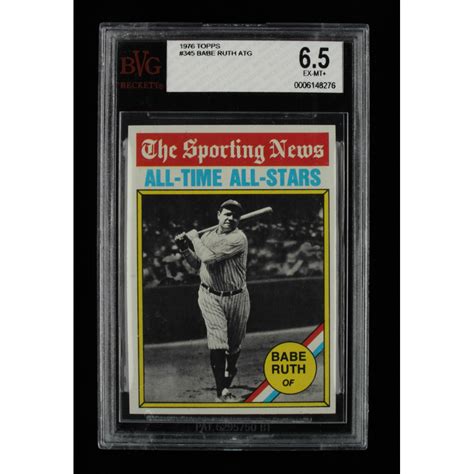 Babe Ruth Topps ATG BVG Pristine Auction