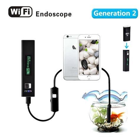 Wistino 8mm Wifi Endoscope Camera Soft Cable 1200P Mini Smartphone