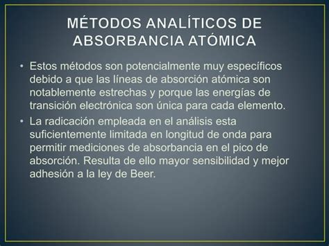 Espectroscopia de absorción atómica PPT