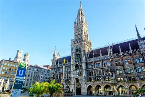 Marienplatz and New Town Hall Editorial Stock Photo - Image of downtown ...