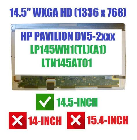 Genuine OEM 14 5 LED Screen Panel LP145WH1 TL A1 HP DV5 2135dx 2000