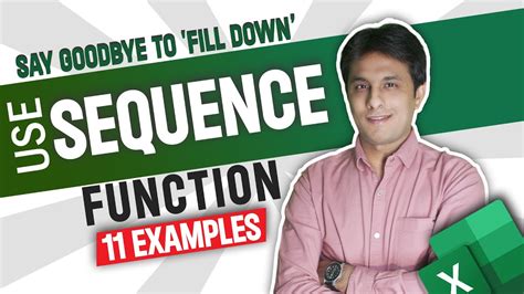 Sequence Function In Excel Office 365 Excel Sequence Function 11