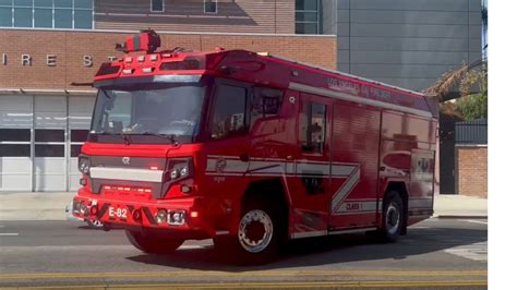 Electric Fire Truck Lafd Engine 82 Youtube