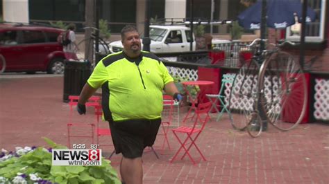 Fat Guy Across America Rides Through New Haven Youtube