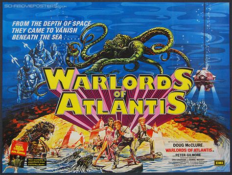 Warlords of Atlantis (1978) - Original British Quad Movie Poster