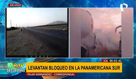 Paro En Ica Panamericana Sur Amanece