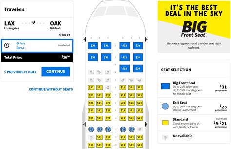 Spirit Air Seating Chart A Visual Reference Of Charts Chart Master