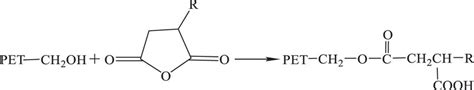 Reaction Of Maleic Anhydride With The Terminal Hydroxyl Group Of PET