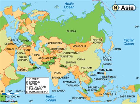 GeografÍa General Asia Rasgos FÍsicos Y Humanos