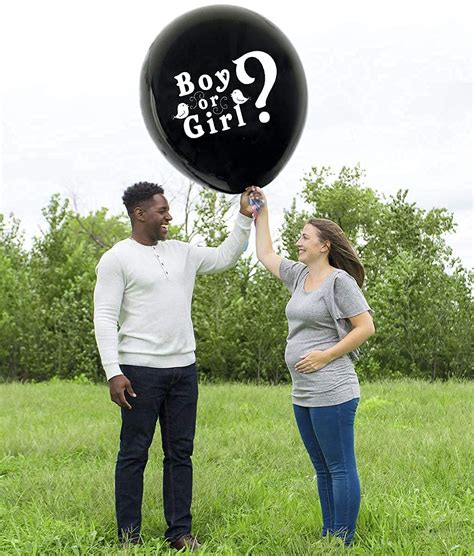 Jls Baby Shower Gender Reveal Jumbo Inch Giant Balloon With Heart