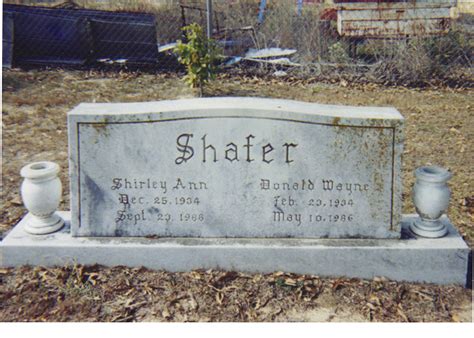 Shirley Ann Robinson Shafer 1934 1988 Find A Grave Memorial