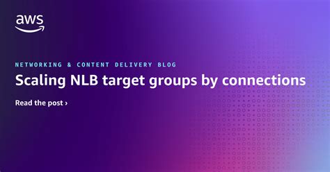 Scaling Nlb Target Groups By Connections Networking Content Delivery