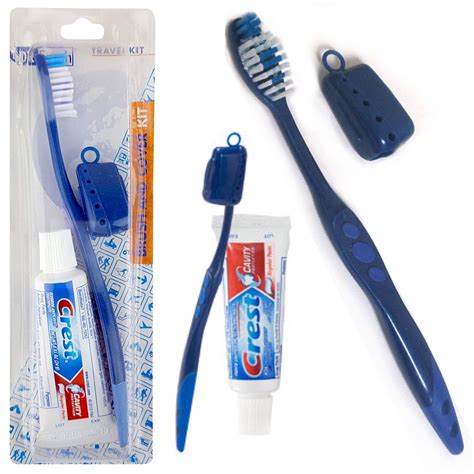 6 Packs Toothbrush Toothpaste Kit Travel Crest 85 Oz Holder 3 Piece