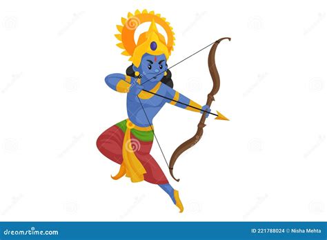 Lord Rama Vector Cartoon Illustration Stock Vector - Illustration of ...