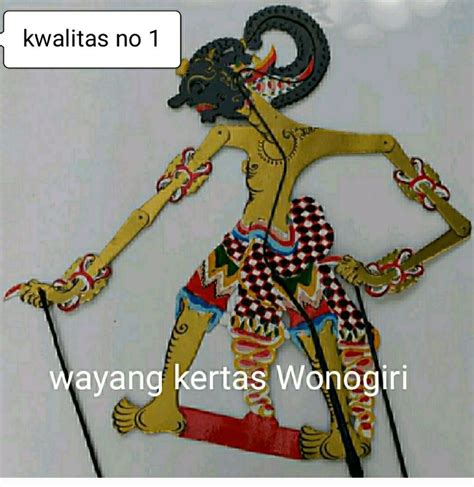 Wayang Kulit Kertas Bima Werkudara 65 Cm Lazada Indonesia