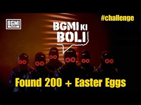 FOUND 200 EASTER EGGS IN BGMI KI BOLI FILM Easter Eggs Challenge In