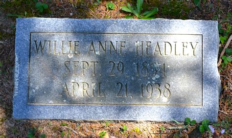 Willie Ann Allison Headley M Morial Find A Grave