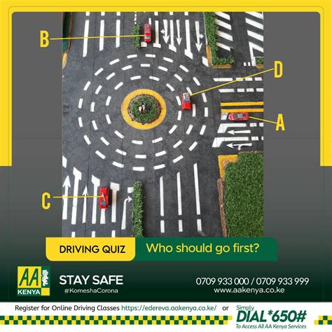 Automobile Association Of Kenya On Twitter Driving Quiz Of The Day