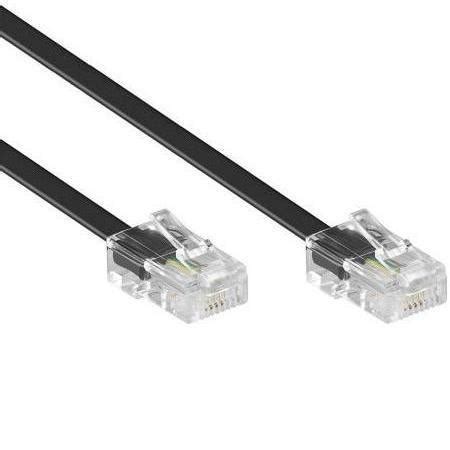 ISDN Kabel RJ45 - ISDN Kabel, Type: 4-aderig Plat - Lange stekker ...