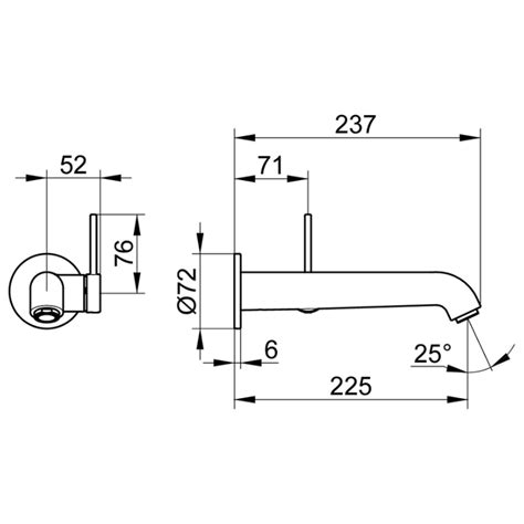 Keuco Ixmo Soft Wall Mount Basin Mixer Sanctuary Bathrooms